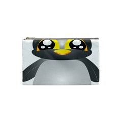 Cute Penguin Animal Cosmetic Bag (small)  by Nexatart