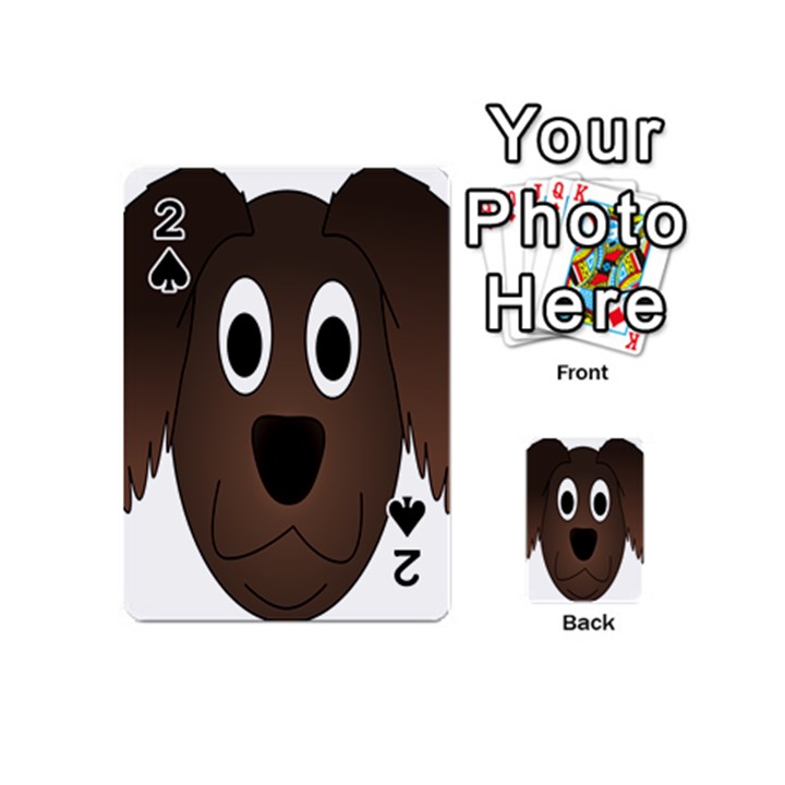 Dog Pup Animal Canine Brown Pet Playing Cards 54 (Mini) 