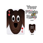 Dog Pup Animal Canine Brown Pet Playing Cards 54 (Mini)  Front - Diamond7