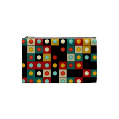 Colors On Black Cosmetic Bag (small)  by linceazul