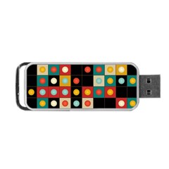 Colors On Black Portable Usb Flash (two Sides) by linceazul