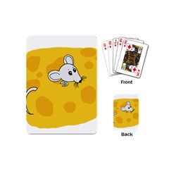 Rat Mouse Cheese Animal Mammal Playing Cards (mini)  by Nexatart