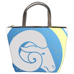 Ram Zodiac Sign Zodiac Moon Star Bucket Bags by Nexatart