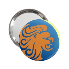 Lion Zodiac Sign Zodiac Moon Star 2 25  Handbag Mirrors by Nexatart