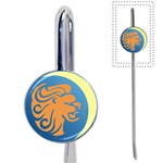 Lion Zodiac Sign Zodiac Moon Star Book Mark Front