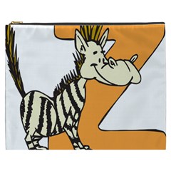 Zebra Animal Alphabet Z Wild Cosmetic Bag (xxxl)  by Nexatart