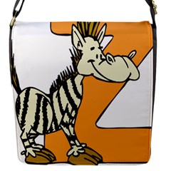 Zebra Animal Alphabet Z Wild Flap Messenger Bag (s) by Nexatart