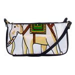 Elephant Indian Animal Design Shoulder Clutch Bags Front