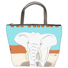 Africa Elephant Animals Animal Bucket Bags by Nexatart