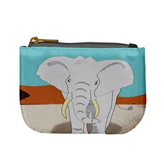 Africa Elephant Animals Animal Mini Coin Purses by Nexatart