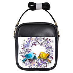 Flowers Floral Flowery Spring Girls Sling Bags by Nexatart