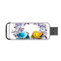 Flowers Floral Flowery Spring Portable Usb Flash (two Sides)
