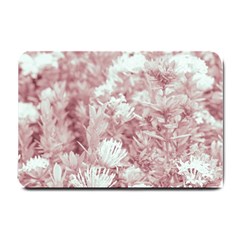 Pink Colored Flowers Small Doormat  by dflcprints