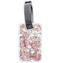 Pink Colored Flowers Luggage Tags (two Sides) by dflcprints