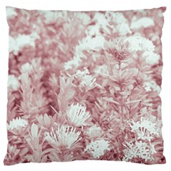 Pink Colored Flowers Standard Flano Cushion Case (two Sides) by dflcprints