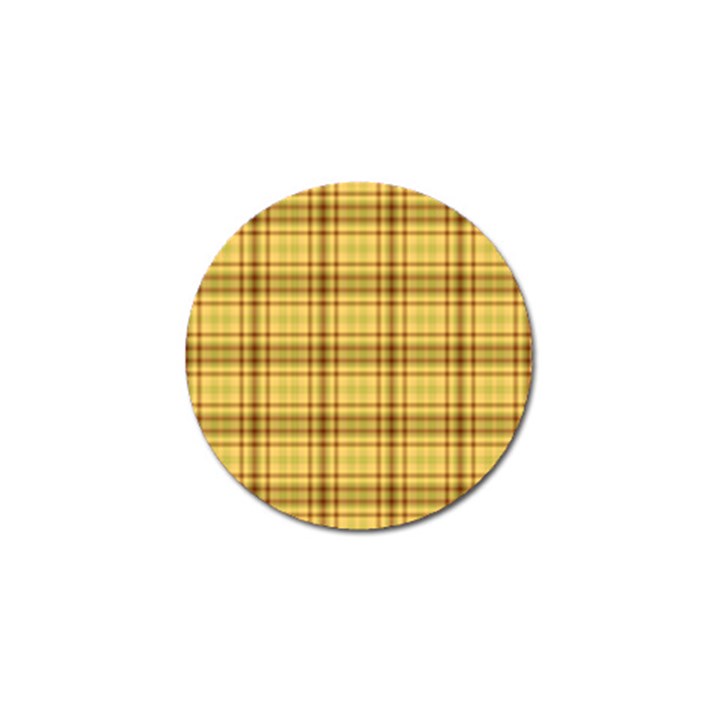 Plaid Yellow Fabric Texture Pattern Golf Ball Marker (10 pack)