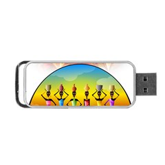 African American Women Portable Usb Flash (one Side) by AlteredStates