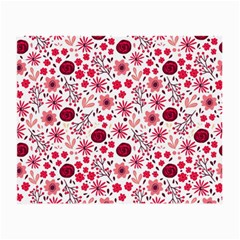 Red Floral Seamless Pattern Small Glasses Cloth by TastefulDesigns