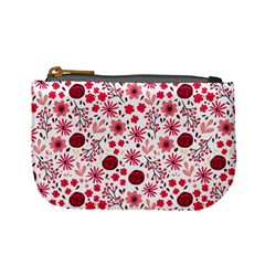 Red Floral Seamless Pattern Mini Coin Purses by TastefulDesigns