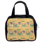 Hand drawn ethinc pattern background Classic Handbags (2 Sides) Front