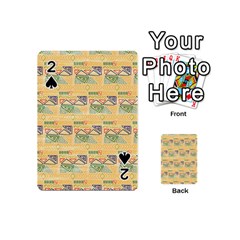 Hand Drawn Ethinc Pattern Background Playing Cards 54 (mini)  by TastefulDesigns