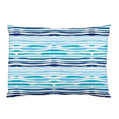 Watercolor Blue Abstract Summer Pattern Pillow Case (two Sides) by TastefulDesigns