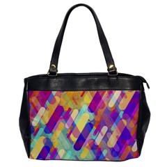 Colorful Abstract Background Office Handbags by TastefulDesigns