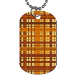 Plaid Pattern Dog Tag (Two Sides) Front