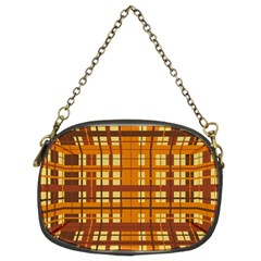 Plaid Pattern Chain Purses (two Sides)  by linceazul