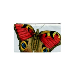 Butterfly Bright Vintage Drawing Cosmetic Bag (small)  by Nexatart