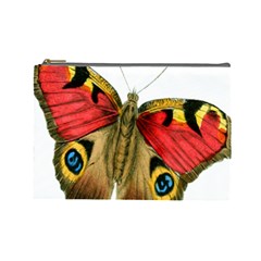 Butterfly Bright Vintage Drawing Cosmetic Bag (large)  by Nexatart