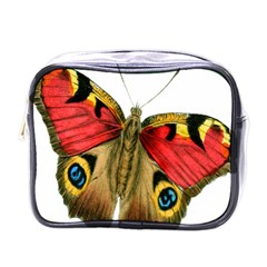 Butterfly Bright Vintage Drawing Mini Toiletries Bags by Nexatart