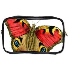 Butterfly Bright Vintage Drawing Toiletries Bags by Nexatart