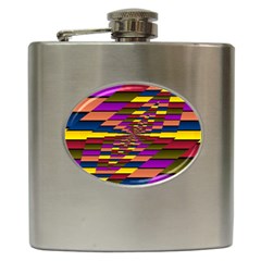 Autumn Check Hip Flask (6 Oz) by designworld65