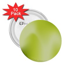 Green Soft Springtime Gradient 2 25  Buttons (10 Pack)  by designworld65