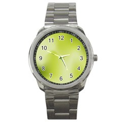 Green Soft Springtime Gradient Sport Metal Watch by designworld65