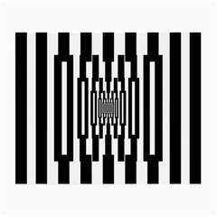 Black Stripes Endless Window Small Glasses Cloth (2-Side)