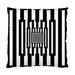 Black Stripes Endless Window Standard Cushion Case (two Sides) by designworld65