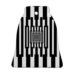 Black Stripes Endless Window Bell Ornament (two Sides) by designworld65