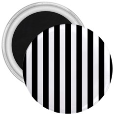 Black And White Stripes 3  Magnets