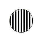 Black And White Stripes Hat Clip Ball Marker (10 pack) Front