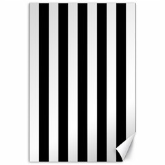 Black And White Stripes Canvas 24  X 36  by designworld65