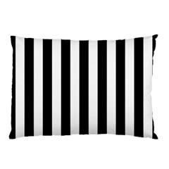 Black And White Stripes Pillow Case by designworld65