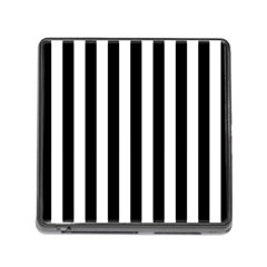 Black And White Stripes Memory Card Reader (square) by designworld65