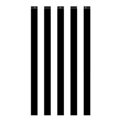 Black And White Stripes Shower Curtain 48  X 72  (small)  by designworld65