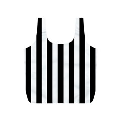 Black And White Stripes Full Print Recycle Bags (s) 