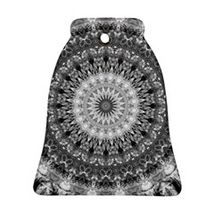 Feeling Softly Black White Mandala Bell Ornament (two Sides) by designworld65