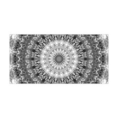 Feeling Softly Black White Mandala Yoga Headband by designworld65