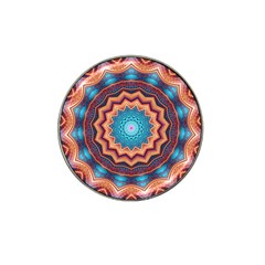 Blue Feather Mandala Hat Clip Ball Marker