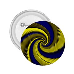 Blue Gold Dragon Spiral 2 25  Buttons by designworld65